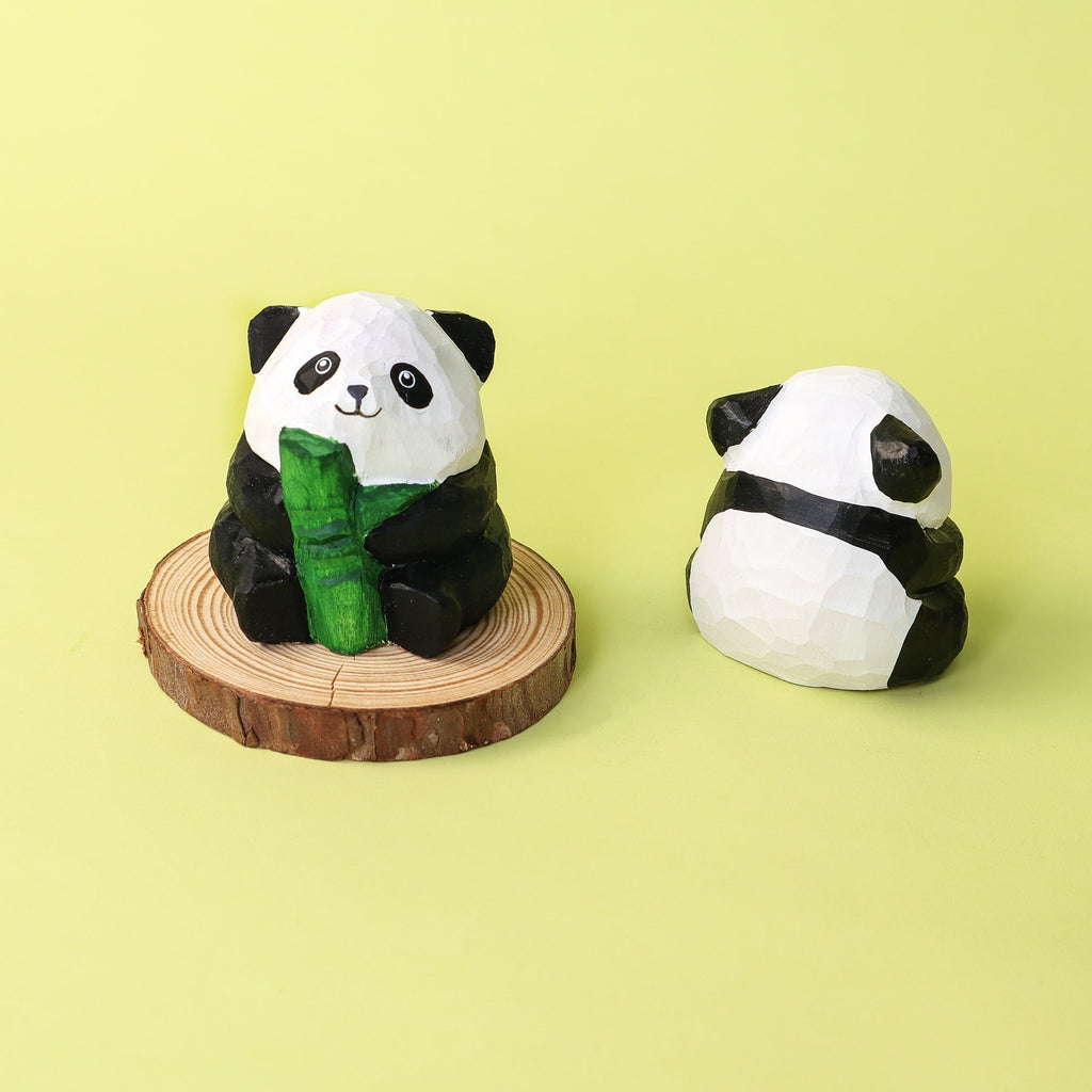 Paint Your Own Wooden Panda Kit – Hand-Carved DIY Painting Craft with Accessories, Cute Decor for Panda Lovers