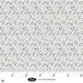 Cameo Appearance Circular Geometric White Cotton 44"/45" Fabric Per Yard