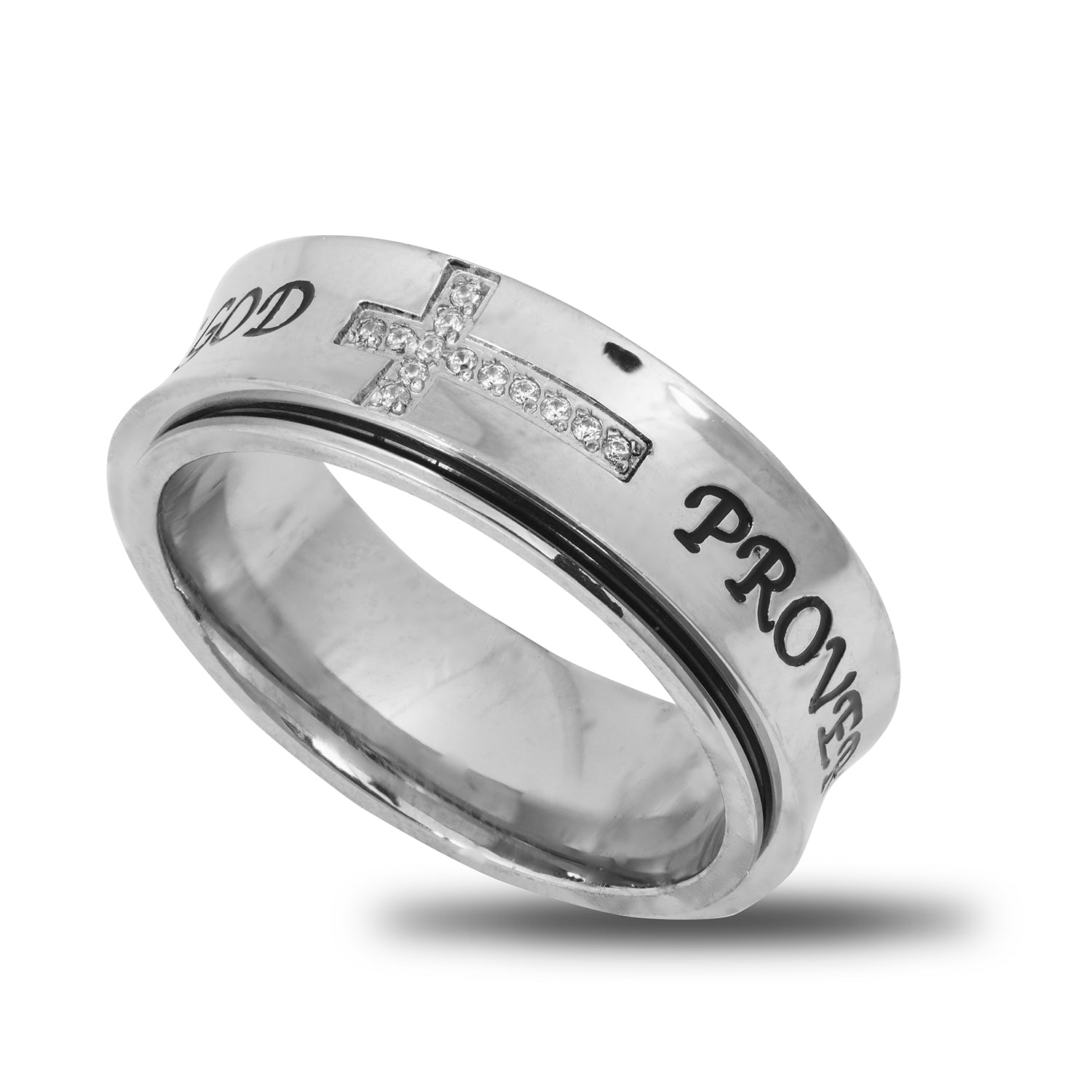 Spinner High Polish Ring