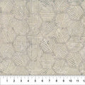 Banyan Mushroom Hexies Neutral Cotton 44"/45" Fabric Per Yard