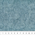 Banyan Steel Blue Hexies Neutral Cotton 44"/45" Fabric Per Yard