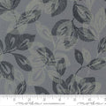 Dark Blue Arabesque Palm Dusk Cotton 44"/45" Fabric Per Yard