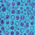 Aqua Bubble Celebration Cotton 44”/45” Fabric Per Yard