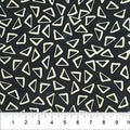 Black Scattered Triangle Celebration Cotton 44”/45” Fabric Per Yard