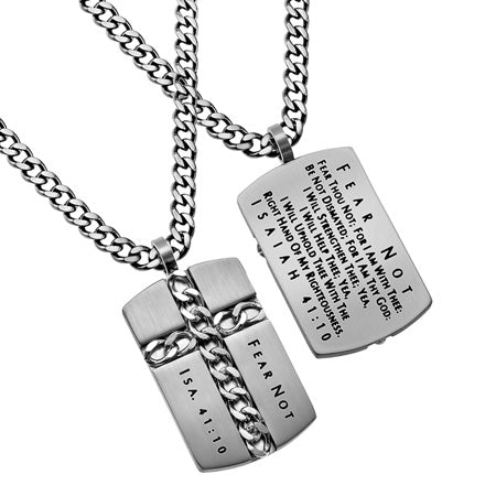 Silver Chain Cross Necklace