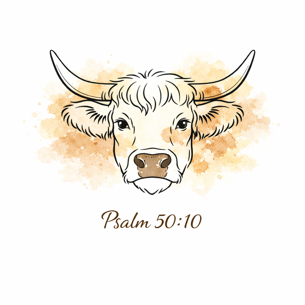Cattle on a Thousand Hills – Psalm 50:10 Unisex T-shirt