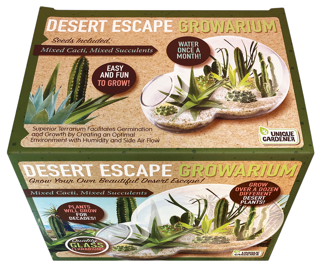 Desert Escape Growarium Succulent and Cacti Seed Terrarium Kit