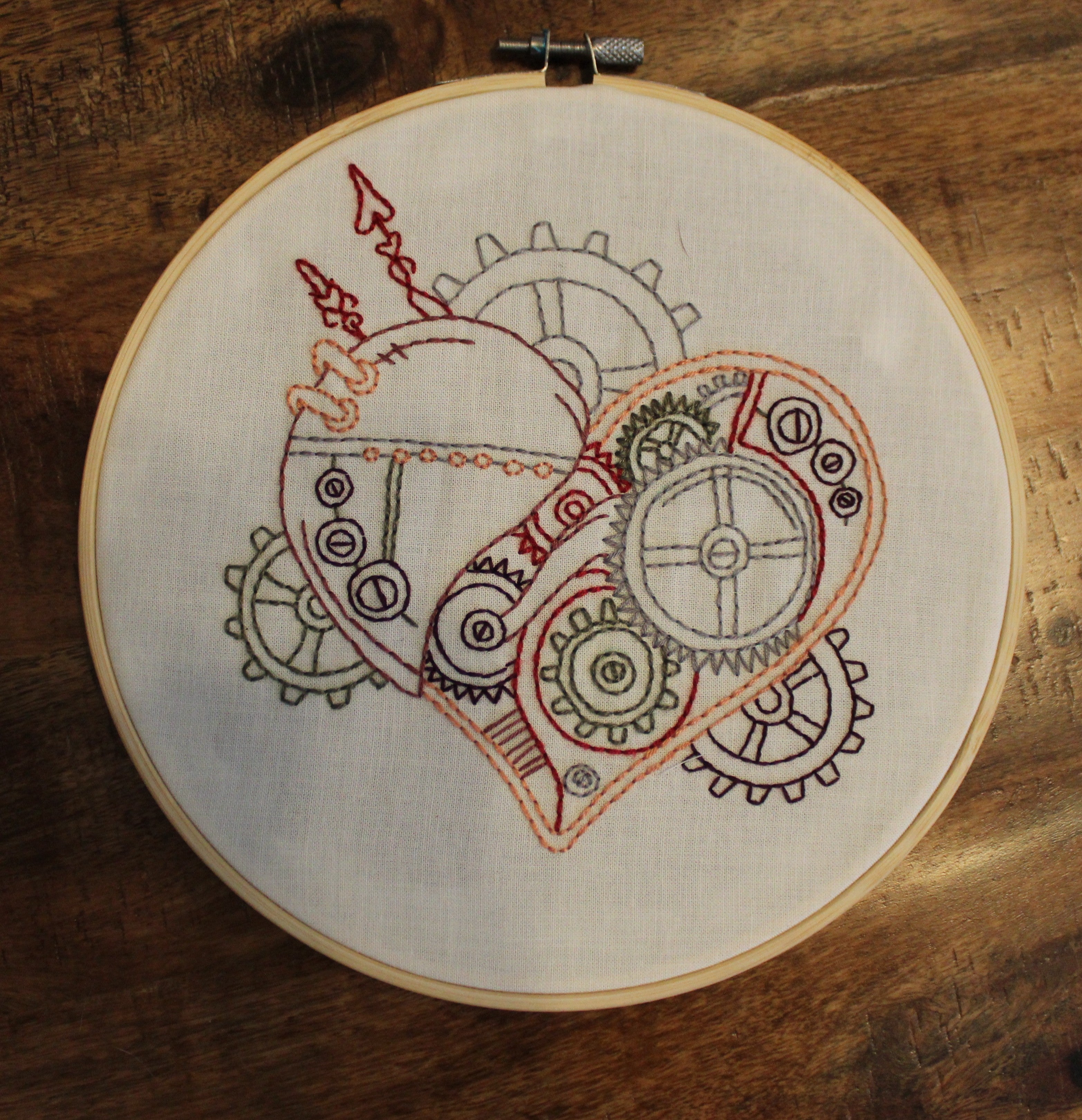 Mechanical Love Embroidery