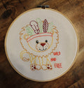 Wild & Free Lion Embroidery