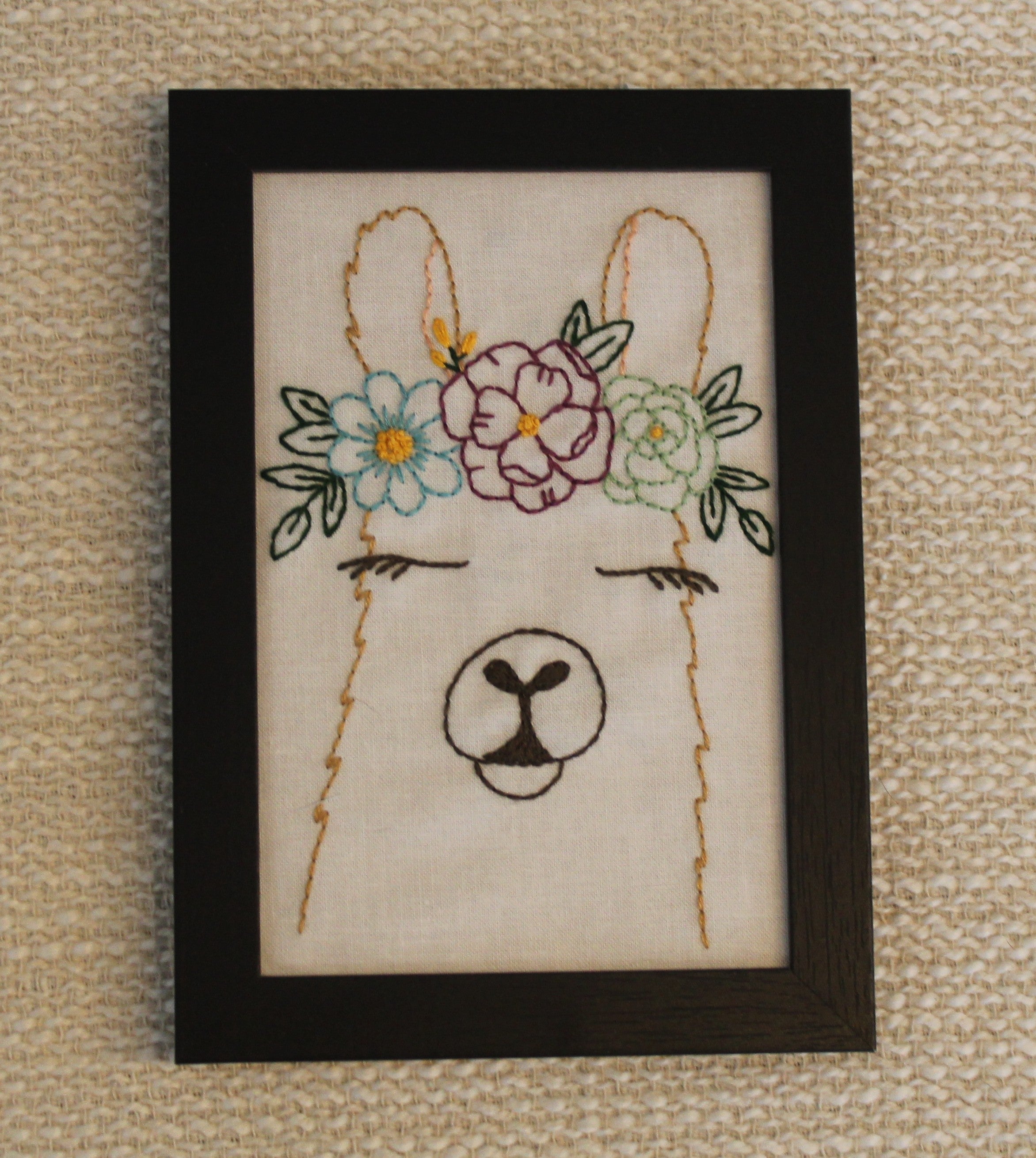 Little Llama Blossoms Embroidery