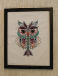 Midnight Mosaic Owl Embroidery