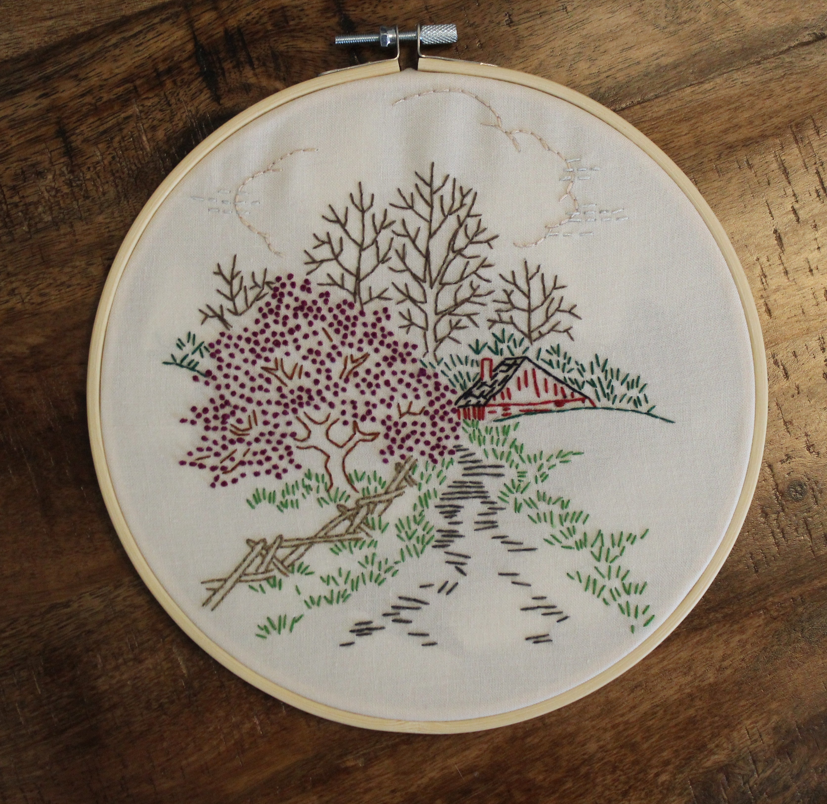 Hillside Haven Embroidery