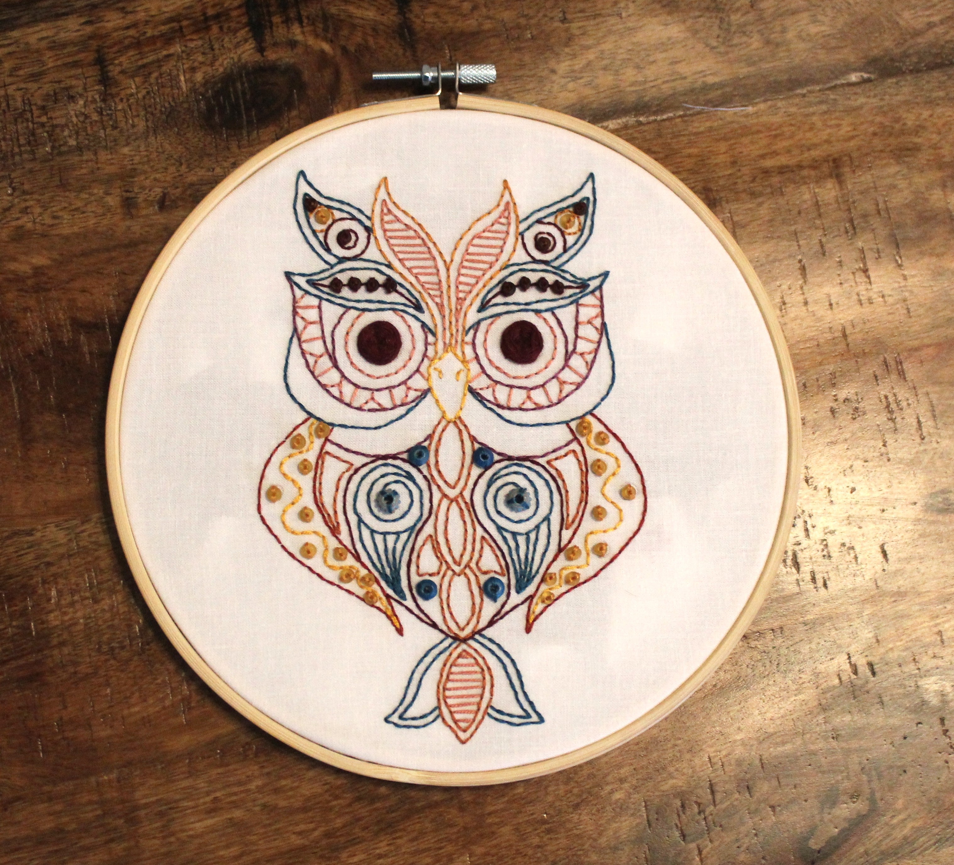 Hearthside Owl Embroidery