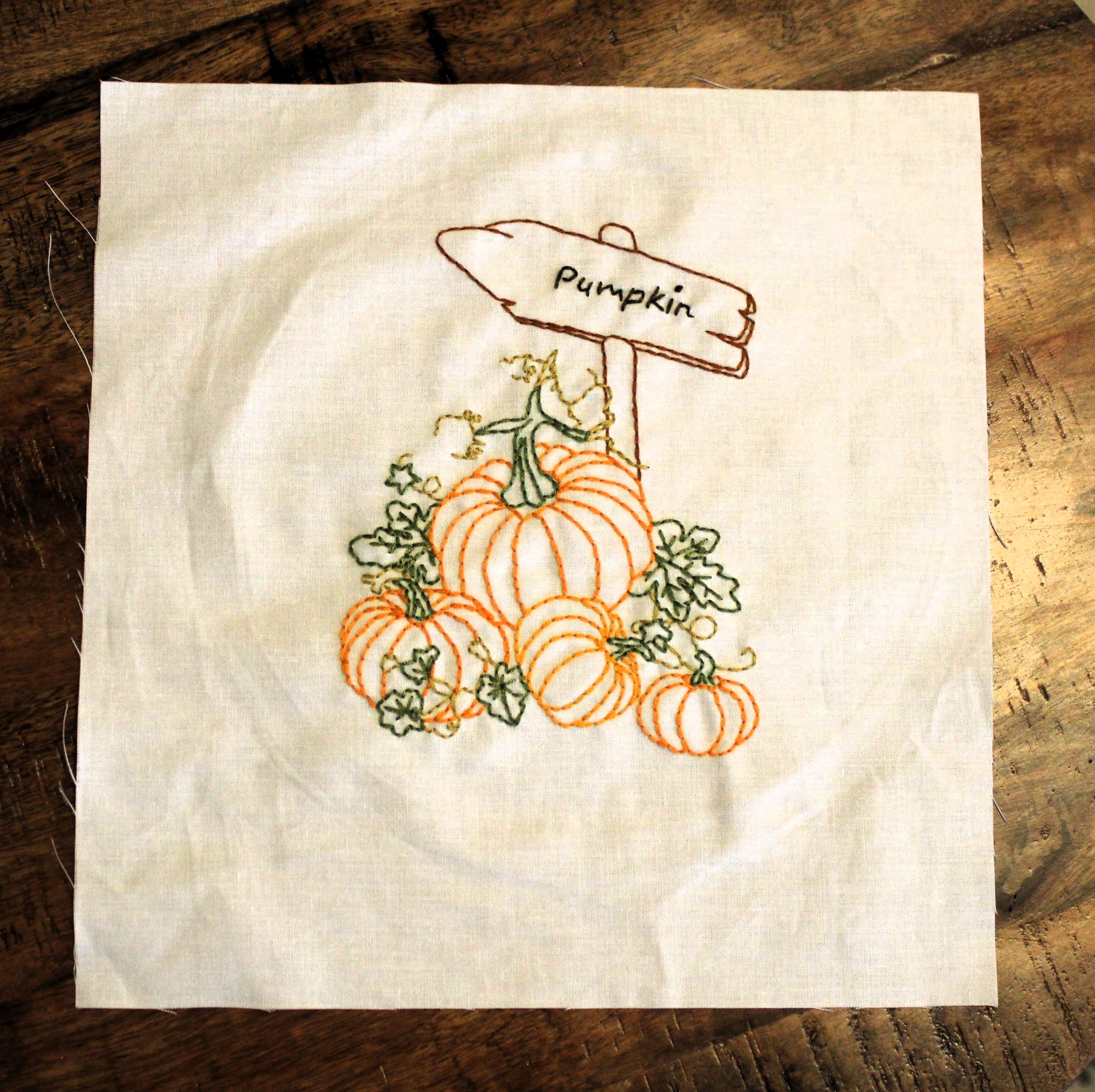 Harvest at the Homestead Embroidery