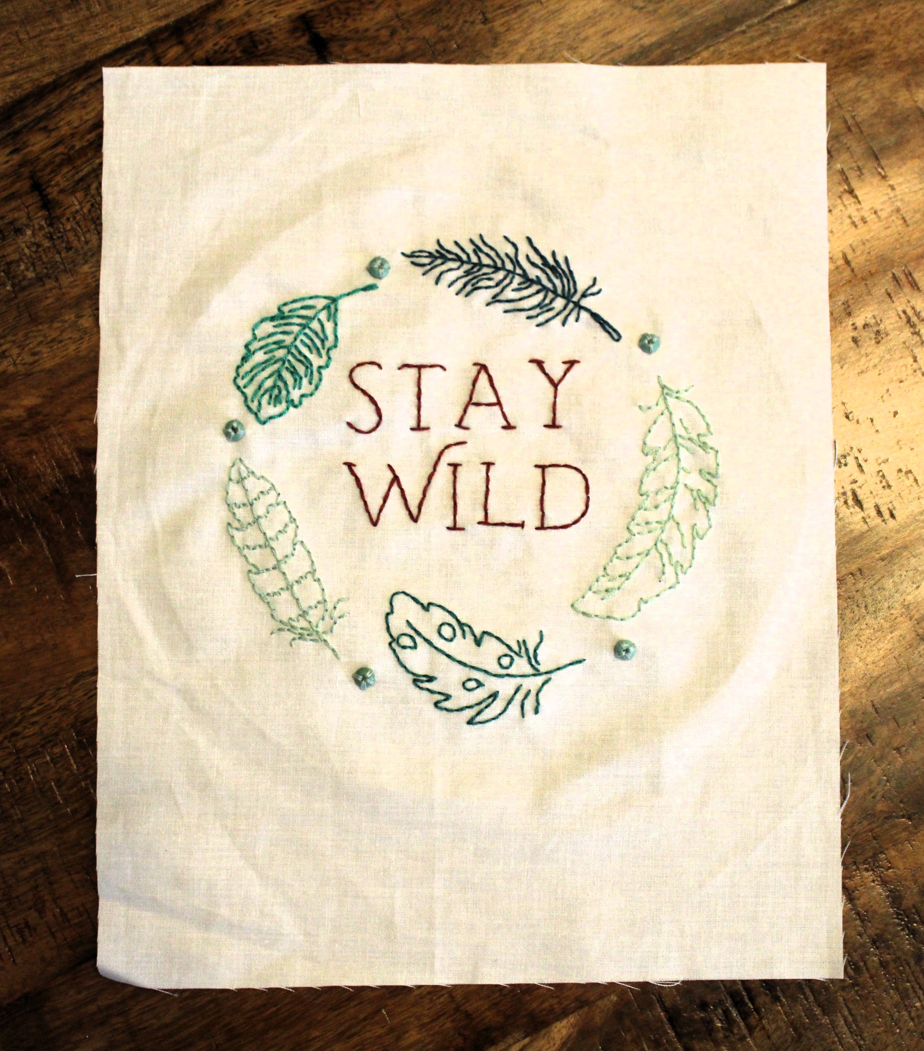 Wildleaf Wreath Embroidery