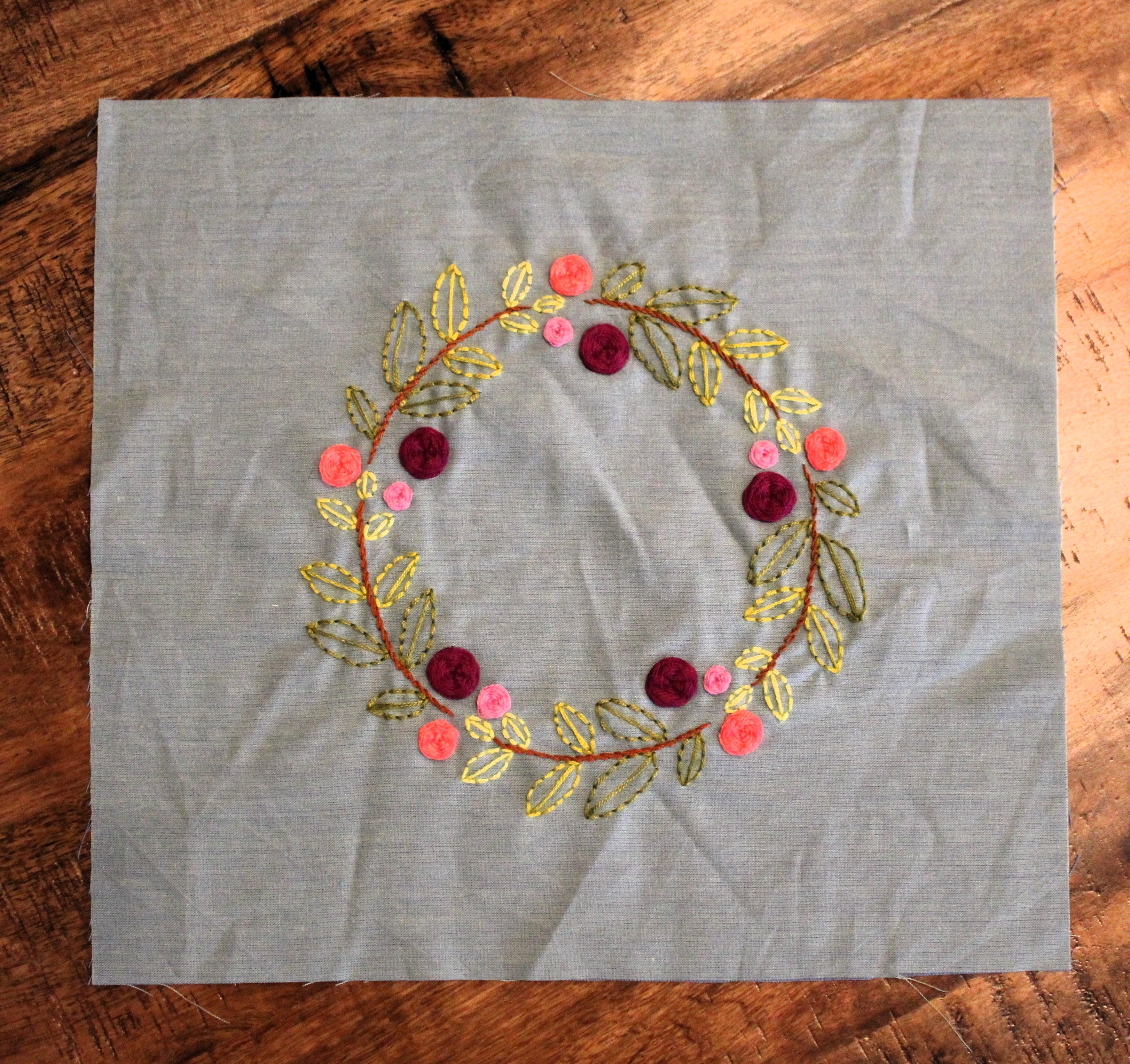 Cottage Circle in Bloom Embroidery