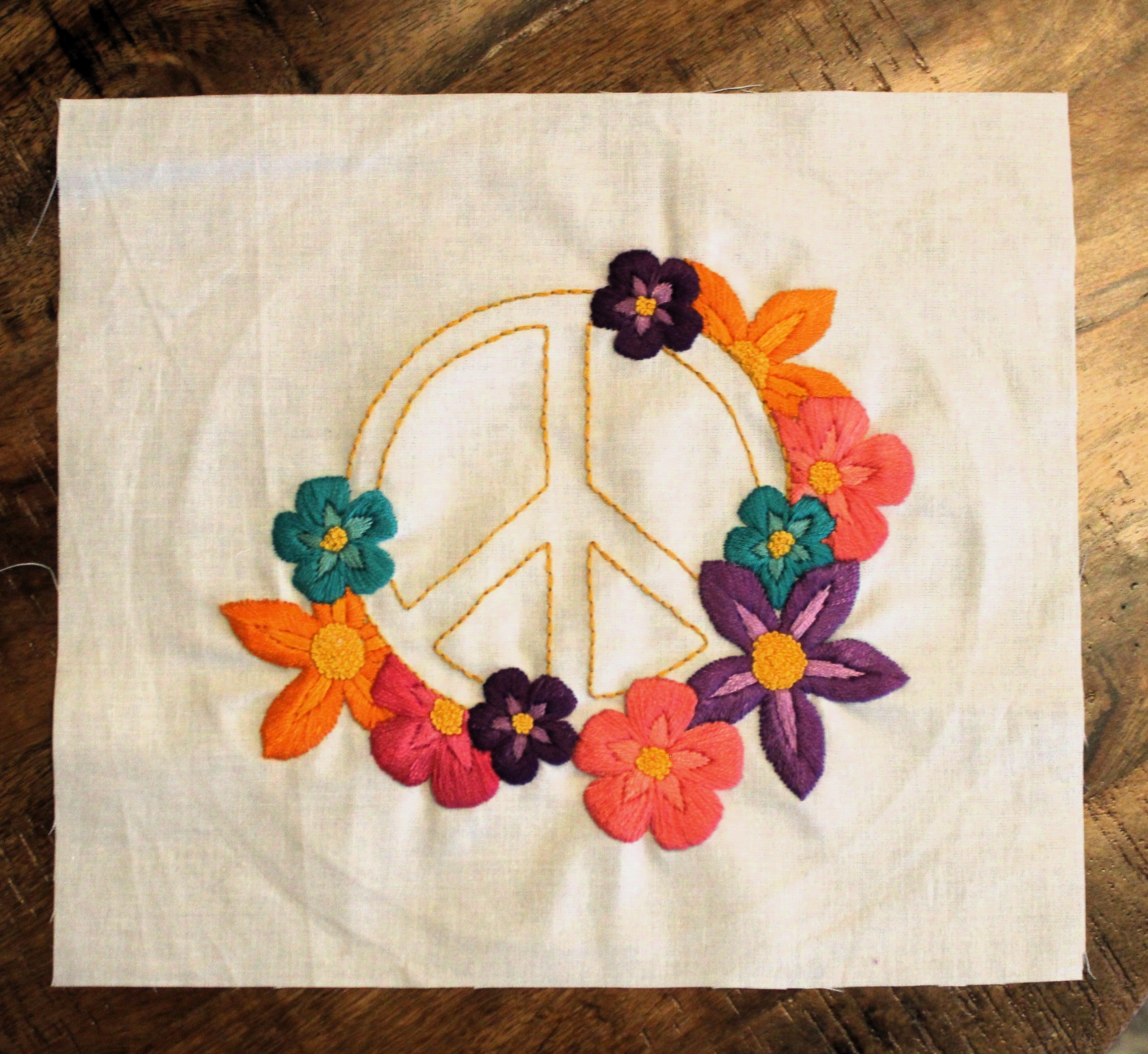 Peace & Petals Embroidery