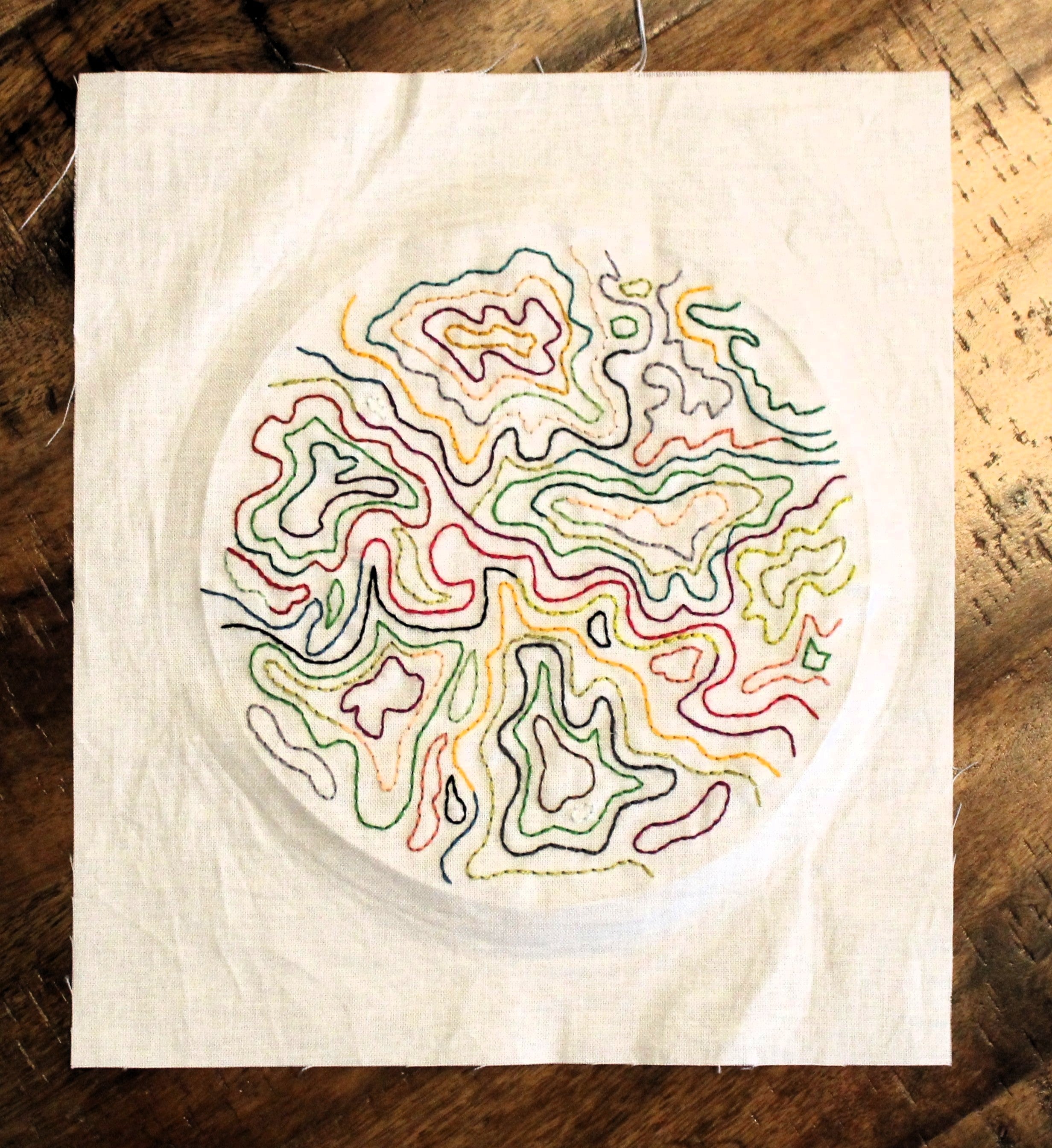 Threaded Topography Embroidery