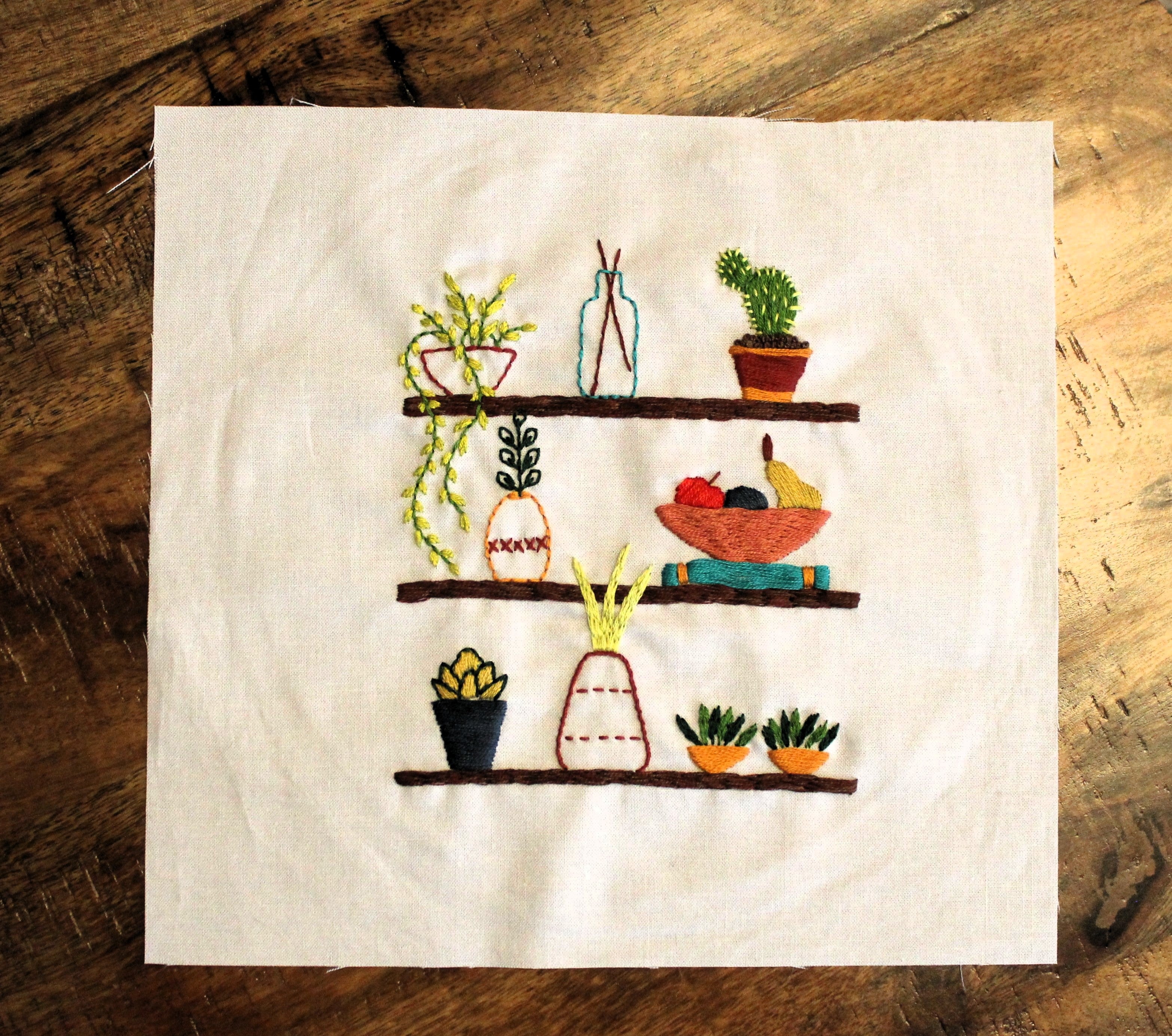 Sunlit Shelf Embroidery