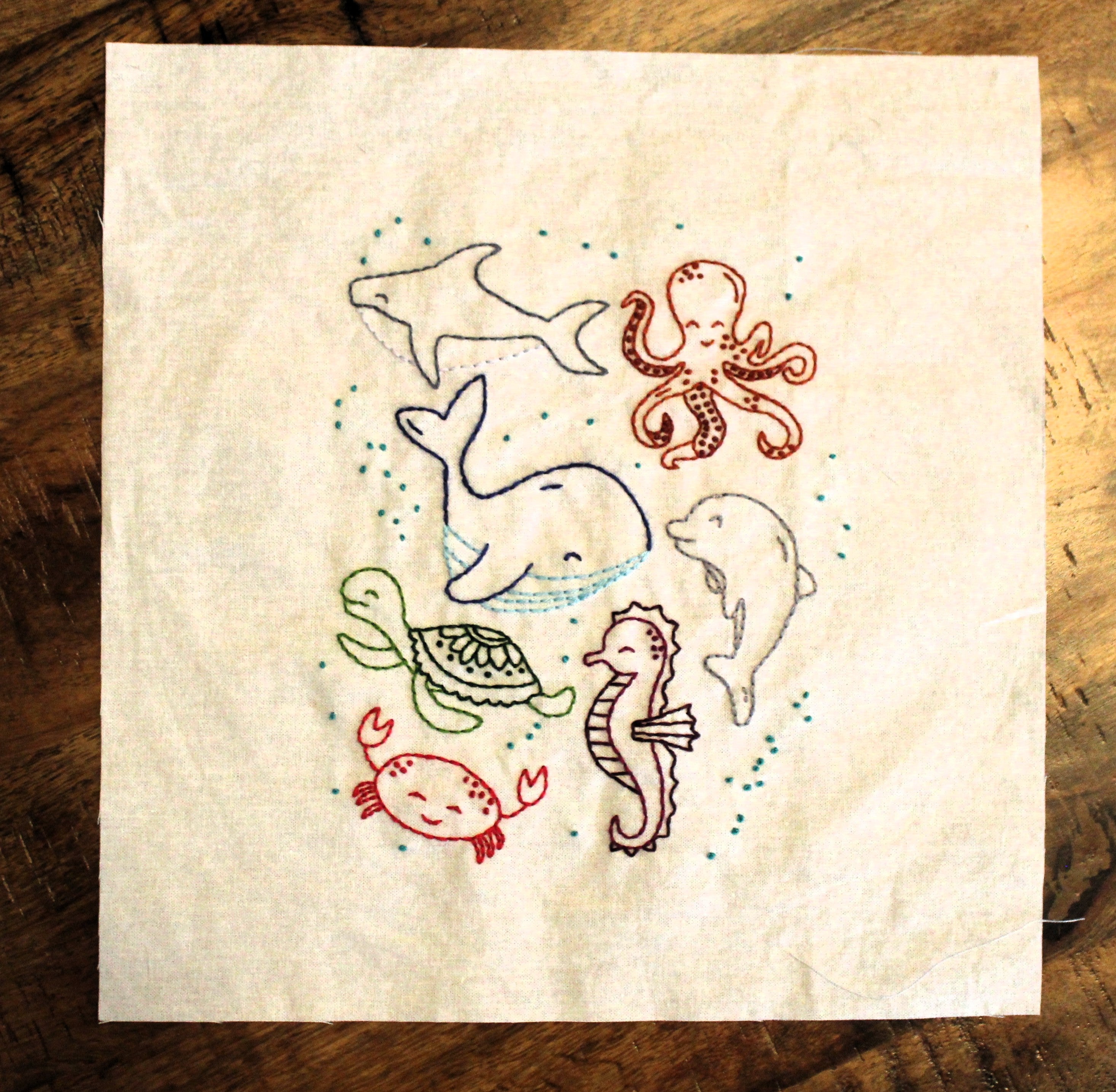Ocean Friends Embroidery
