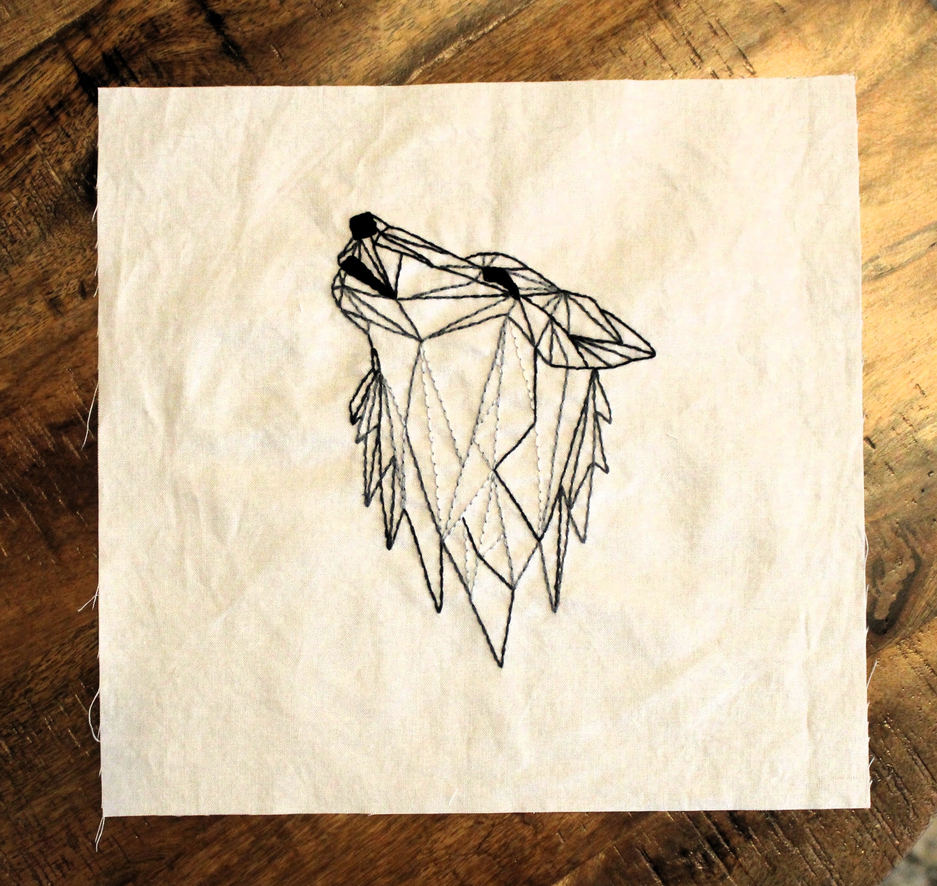 Wildline Wolf Embroidery