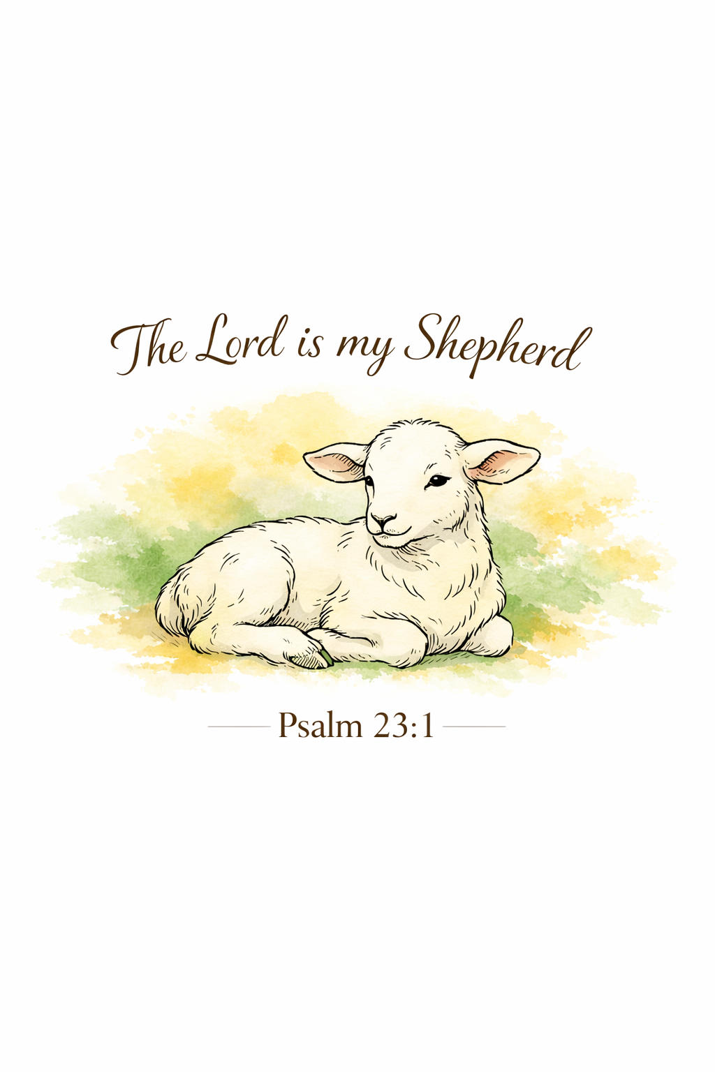 My Shepherd – Psalm 23:1  Womens Crewneck T-shirt