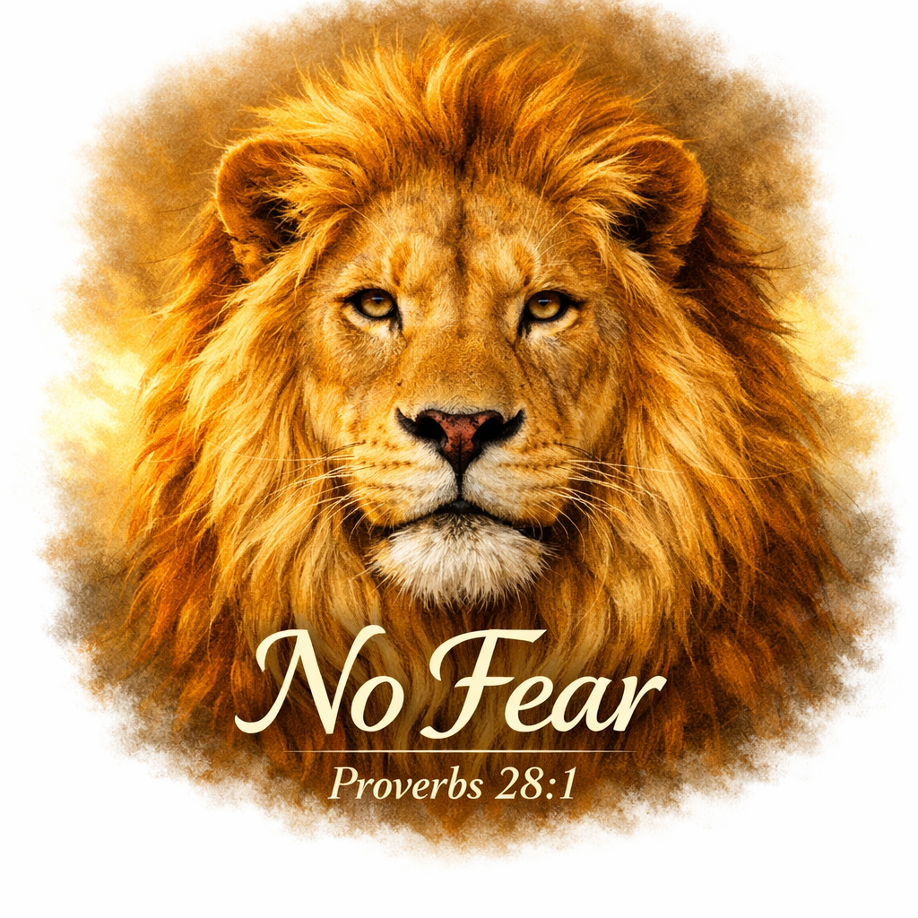 Unisex Crewneck "No Fear Lion" T-shirt