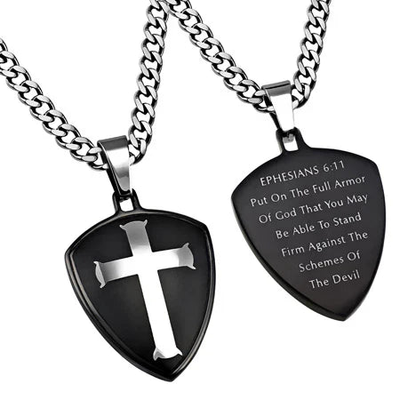 Men's Black R2 Shield Cross - SC