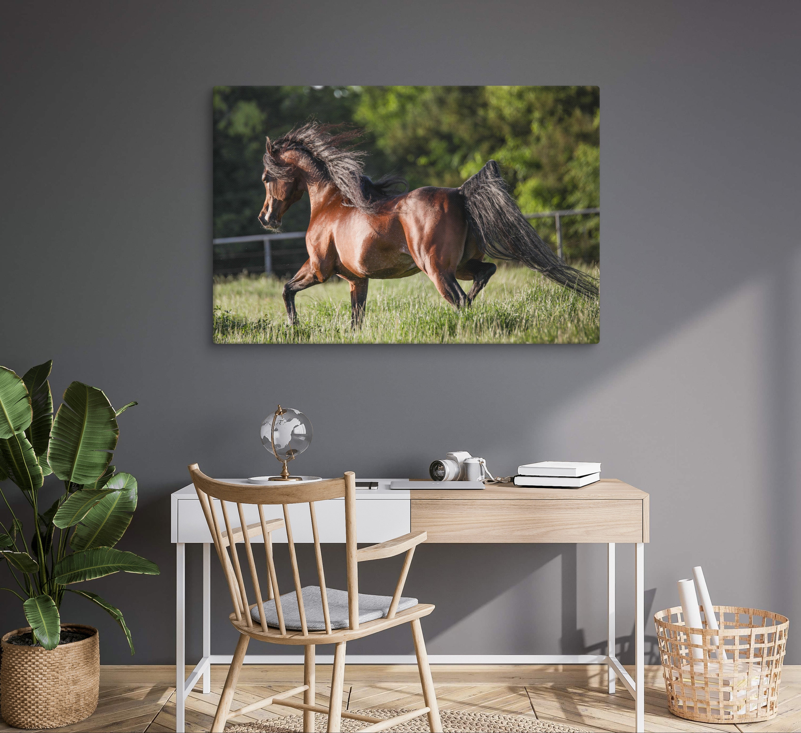 Prancing Horse Wall Art, Equestrian Home Decor