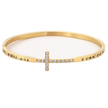 Cross Bangle Bracelet