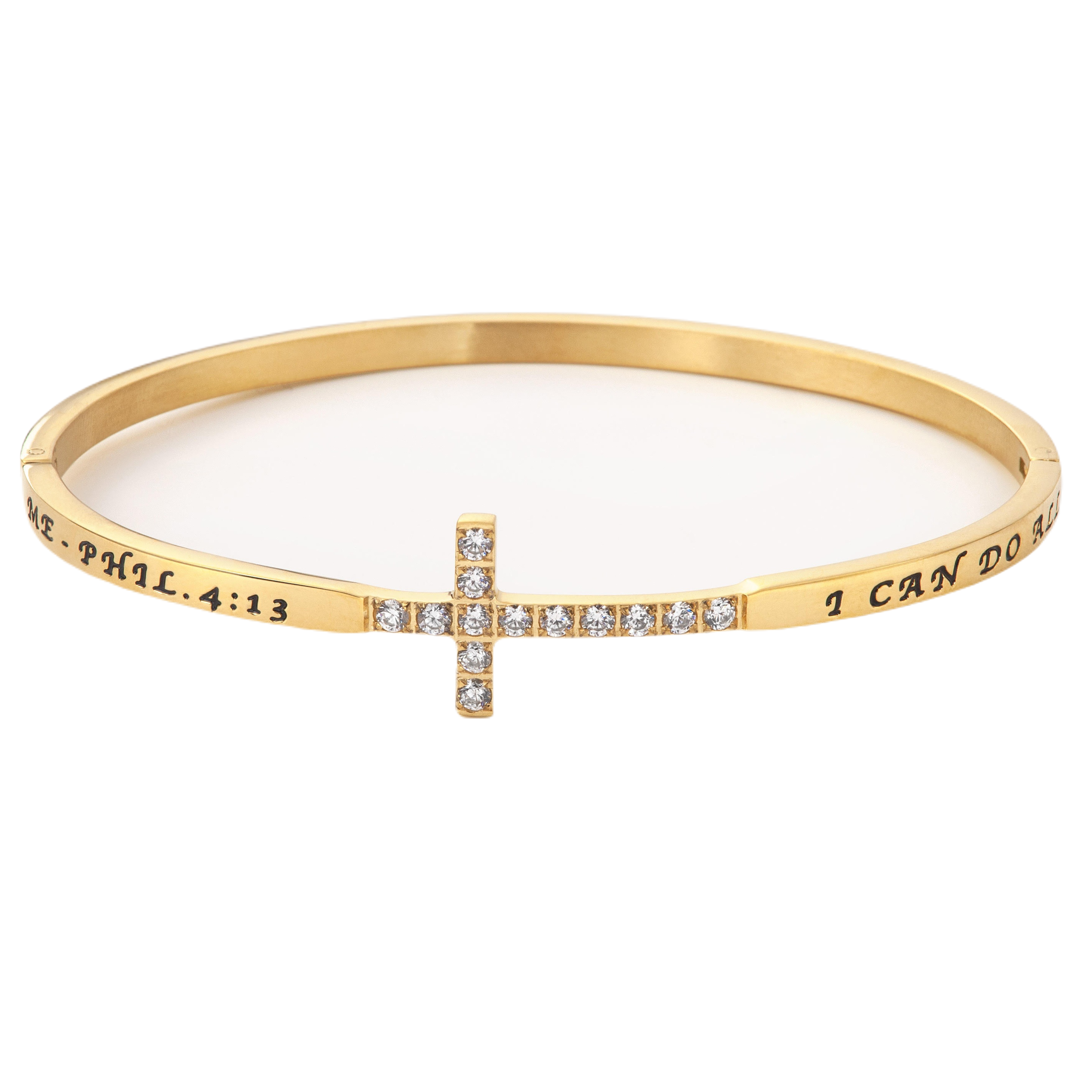 Cross Bangle Bracelet