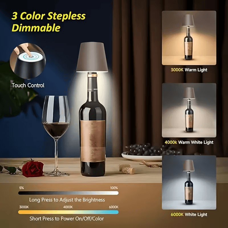 Incandescent Bulb PVC Bottle Night Lamp
