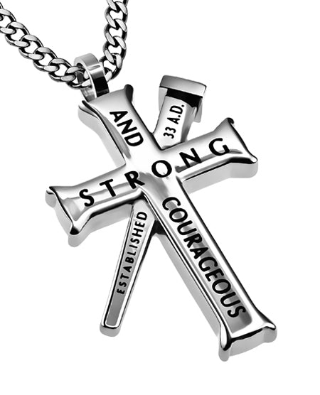 Established Silver Cross Necklace