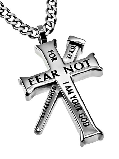 Established Silver Cross Necklace