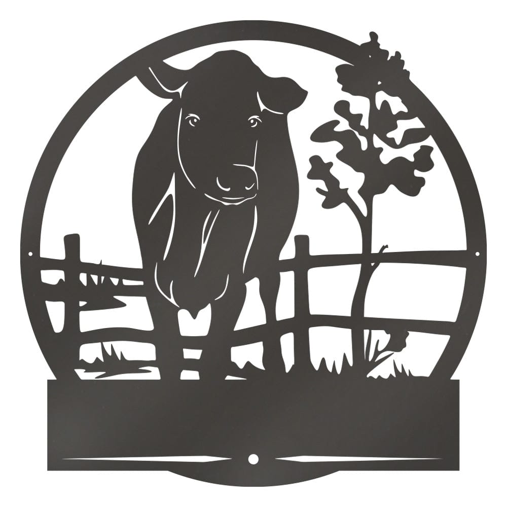 Farm Cow Fence Monogram