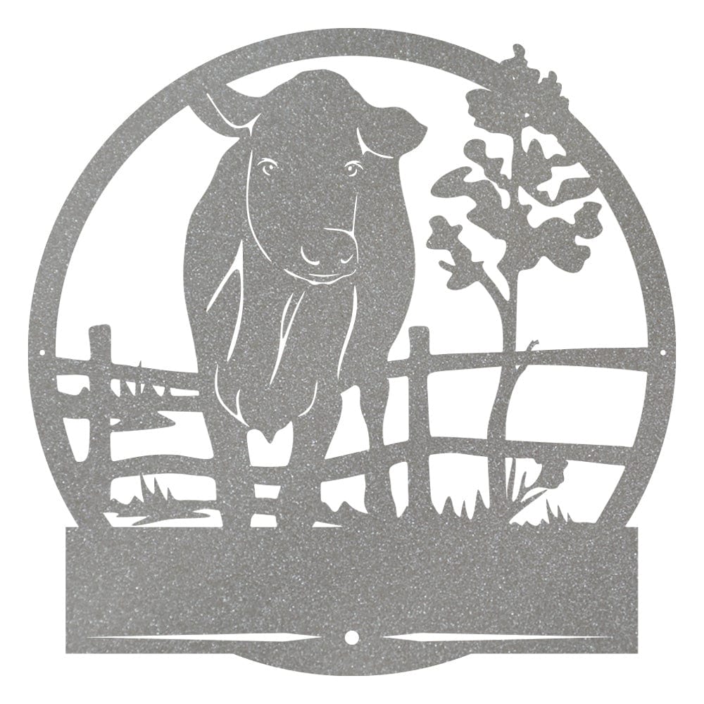 Farm Cow Fence Monogram