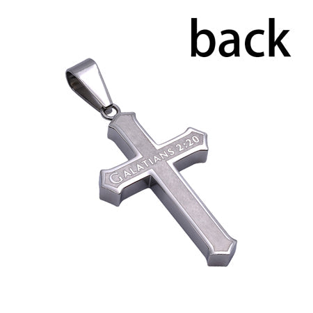 Inlay Cross Necklace