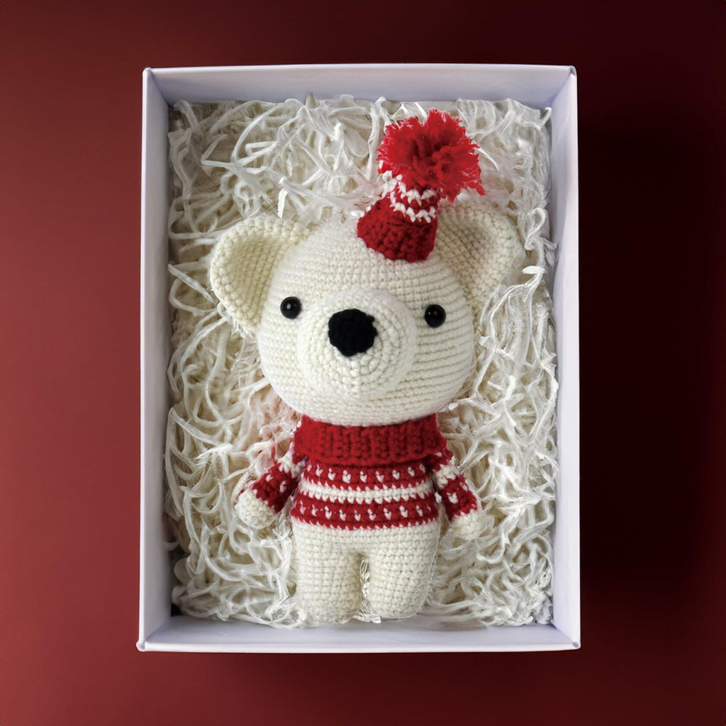 Amigurumi Crochet Kit for Adults Intermediate DIY Craft Bear with Materials
