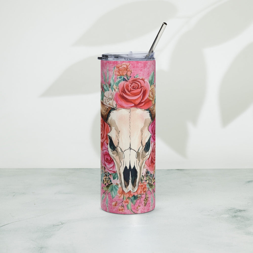 Cow Skull 20 oz. Stainless Steel Tumbler